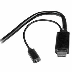 STARTECH.COM Câble adaptateur HDMI, DisplayPort ou Mini DisplayPort vers HDMI de 2 m - Noir