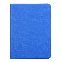 Wewoo Coque Souple Etui en cuir massif horizontal pour iPad Pro 11 pouces avec support et fonction Veille / Réveil Bleu