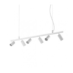 Ideal Lux Suspension Dynamite Métal blanc 6 ampoules 16,5cm