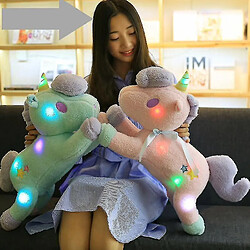 Universal 1PC 55cm Lumière jouet et ampli de jouets en peluche à licorne colorée; Girlspink