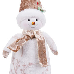 BigBuy Home Bonhomme de Neige Blanc 6 x 6 x 25 cm