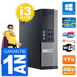 PC Dell 9020 SFF Intel Core i3-4130 RAM 4Go Disque Dur 1To Windows 10 Wifi - Occasion