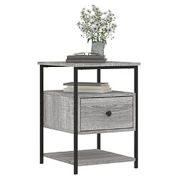 Acheter Maison Chic Lot de 2 Tables de chevet - Tables de Nuit sonoma gris 40x42x56cm bois d'ingénierie