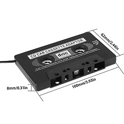 Avis Accessoire Autoradio Adaptateur Cassette Stéréo Jack 3.5mm Pour Lecteur CD MP3 YONIS