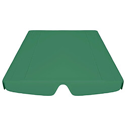 Avis vidaXL Toit de rechange de balançoire vert 188/168x145/110 cm