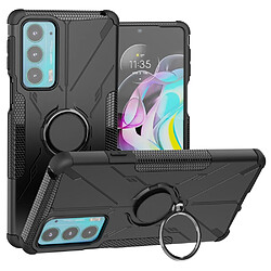 Coque en TPU anti-rayures avec béquille pour votre Motorola Edge 20 - noir