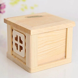 Acheter Wewoo Pour le petit animal Hamster de lapin Cage en bois d'animal familier de cabane de toit de maison