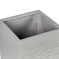 Acheter Beliani Cache-pot en fibre d'argile gris clair 33 x 33 x 70 cm DION