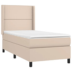 Acheter Sommier à lattes et matelas LED,Cadre à lattes de lit pour Adulte Cappuccino 80x200cm -MN44996