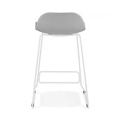 Kokoon Design Tabouret de bar design SLADE MINI GREY 49x53x85 cm pas cher