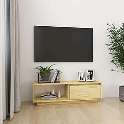 Maison Chic Meuble TV scandinave - Banc TV pour salon 110x30x33,5 cm Bois de pin massif -MN12394