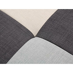 Vente-Unique Canapé d'angle convertible en tissu ROMANE - Gris - Angle droit pas cher