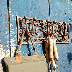 Esschert Design Porte outils jardin Antique en fonte 3 supports.