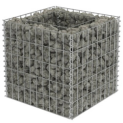 vidaXL Lit surélevé à gabion Acier galvanisé 50x50x50 cm