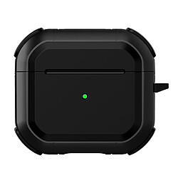 Coque en TPU antichoc avec mousqueton, noir pour votre AirPods 3