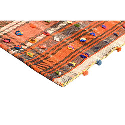 Vidal Tapis de laine 212x167 orange Jajim