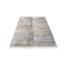 Avis Vidal Tapis de laine 193x130 gris Darya