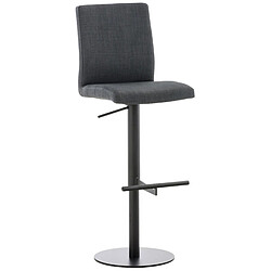 Non Tabouret de bar Cadiz tissu noir