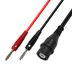 Acheter fiche bnc mâle aux fiches banane droites de 4mm câble coaxial rg58 120cm p1203