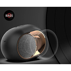 Universal Haut-parleur Bluetooth sans fil avec radio FM pour la maison en plein air, basse de rock