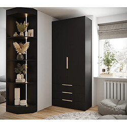 Abiks Meble Armoire Inova 1 236,7/100/47 (nero/d’oro)