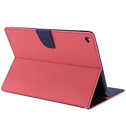 Acheter Wewoo Housse Étui Magenta pour iPad Air 2 - Etui en cuir texturé croisé avec fente FANCY DIARY carte et porte-monnaie