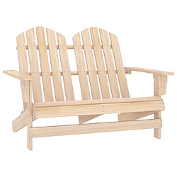 Maison Chic Chaise de jardin 2 places - Fauteuil d'extérieur Adirondack Bois de sapin massif -MN70736