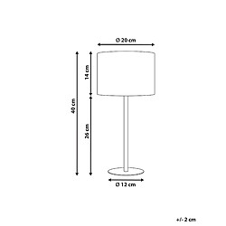 Avis Beliani Lampe à poser bouclé blanche VINAZCO