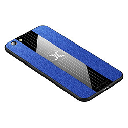 Wewoo Coque Souple Pour OPPO A59 XINLI Stitching Cloth Étui de protection antichoc TPU Bleu