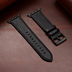 Acheter Avizar Bracelet pour Apple Watch 41mm / 40mm / 38 mm Cuir véritable Noir