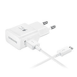 App Chargeur secteur de voyage Micro USB Samsung 2A Original EP-TA20EWE + Câble 1m Blanc