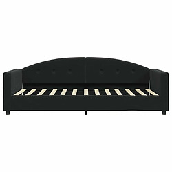 Acheter Maison Chic Lit de jour avec matelas, Lit de repos Lit d'invité pour Salon Chambre,Canapé-lit noir 90x200 cm velours -MN50164