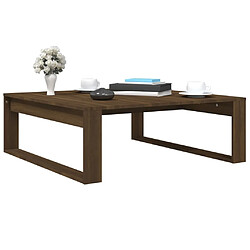 Acheter Maison Chic Table basse pour salon | Table à café Chêne marron 100x100x35 cm Bois d'ingénierie -GKD85409