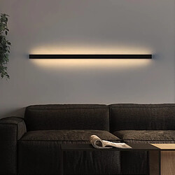 ZMH LED Wall Light Indoor Black Wall Light 80CM Indoor Modern Hallway Bedroom