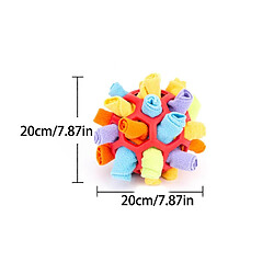 Jouets interactifs de puzzle de chien encouragent les compétences naturelles de recherche de nourriture Portable Pet Snuffle Ball Toy Slow Fee