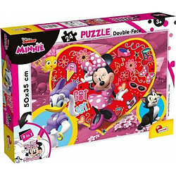 Lisciani - Disney Puzzle Minnie - Puzzle 24 Pièces - Double Face - Verso A Colorier - Jeu Educatif - A partir de 3 ans