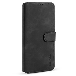 Dg.Ming Etui en PU + TPU antichute, style rétro avec support noir pour votre Xiaomi Redmi Note 10 5G