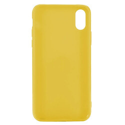 Wewoo Coque Etui TPU Candy Color pour iPhone XR Jaune