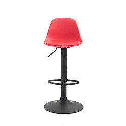 Non Tabouret de bar Kiel simili cuir noir