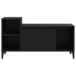 Acheter vidaXL Meuble TV Noir 100x35x55 cm Bois d'ingénierie