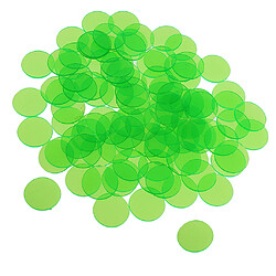 Acheter 300pcs jetons de jeu de bingo professionnels comptant le nombre de jetons de bingo en plastique vert