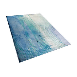 Beliani Tapis 160 x 230 cm nuance de bleu-vert SUSUZ