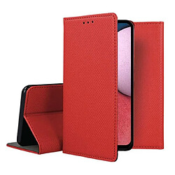 Acheter Htdmobiles Housse etui portefeuille avec coque interieure en silicone pour Xiaomi Redmi Note 13 Pro+ Plus 5G + film ecran - ROUGE MAGNET