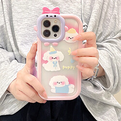 Avis GUPBOO Étui pour iPhone13 Blush blush chiot dessin animé téléphone mobile cas créatif anti-chute femelle