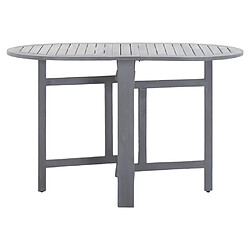 Maison Chic Table de jardin | Table d'extérieur Gris 120x70x74 cm Bois d'acacia massif -GKD82677