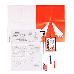 Wewoo Bricolage créatif Power Up Airplane avion rechargeable avion avion en papier électrique pour les enfants (rouge) pas cher