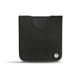 Pochette cuir Samsung Galaxy Z Flip - Pochette - Negre poudro ( Pantone #111212 ) - NOREVE