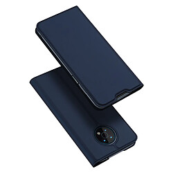 Etui en PU DUX DUCIS fermeture magnétique avec support et porte-carte, bleu pour votre Nokia G50