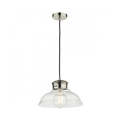 Luminaire Center Suspension Siren 1 ampoule Verre,chrome antique