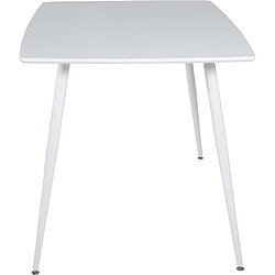 Acheter Venture Home Table de repas en MDF et acier 120 x 80 cm Polar blanc.